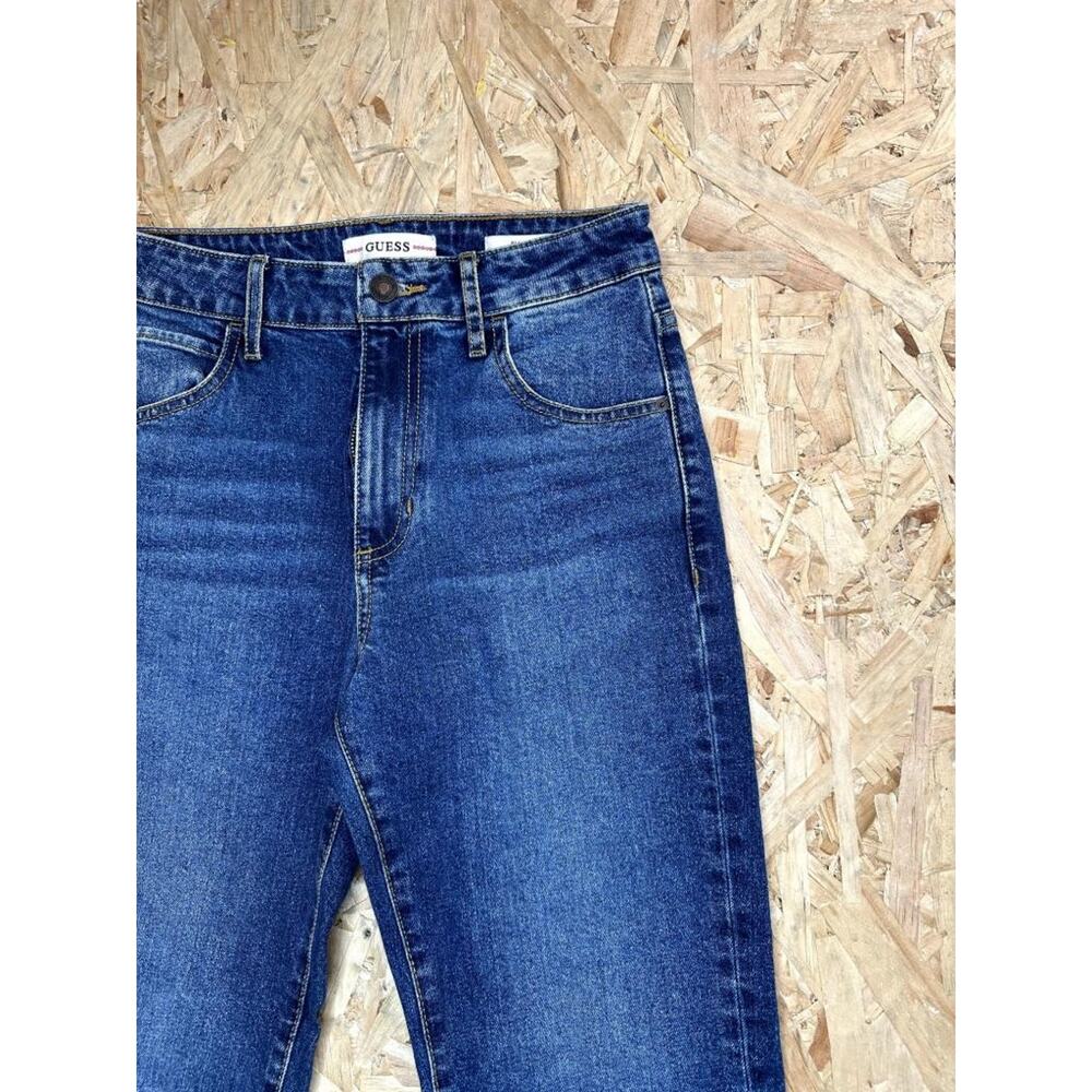 Guess Slim Straight Jeans Womens Size 26 Blue Denim High Rise Stretch - Picture 5 of 14